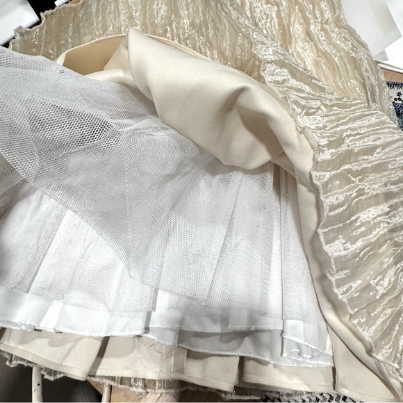 Cinderella Brand Girls Dress Black Ivory Size 4 Formal Holiday Velvet & Beads - Picture 7 of 11